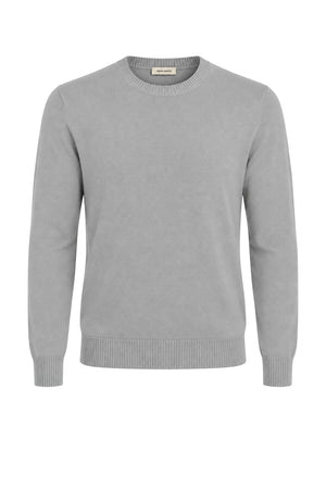 Gran Sasso Maglia Uomo Collo a Coste Inglesi in Misto Lana
