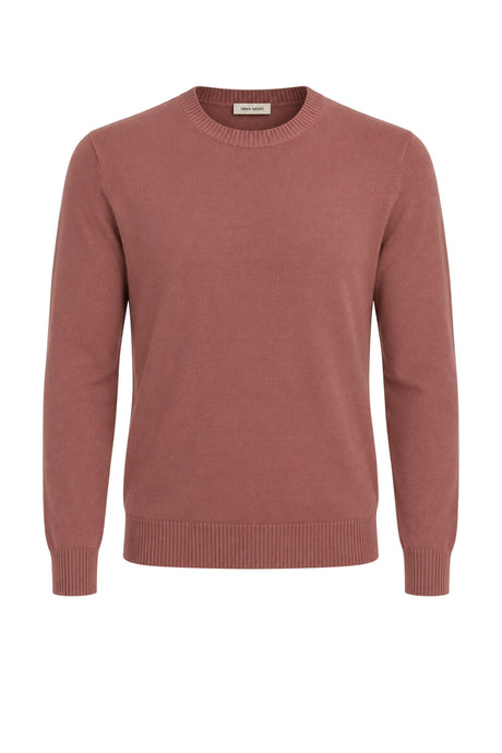 Gran Sasso pull homme col en côtes anglaises en laine mélangée