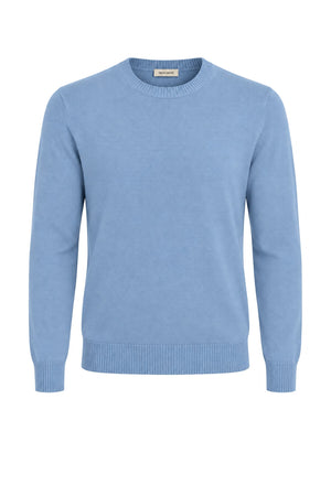 Gran Sasso Maglia Uomo Collo a Coste Inglesi in Misto Lana