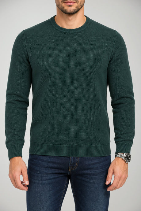 Gran Sasso pull homme en maille nid d’abeille