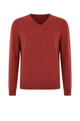 Gran Sasso Maglia Uomo Scollo a V in Misto Lana