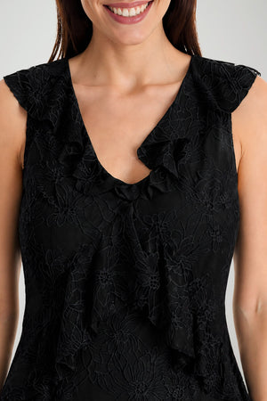 Guess Abito Donna smanicato in pizzo con rouches