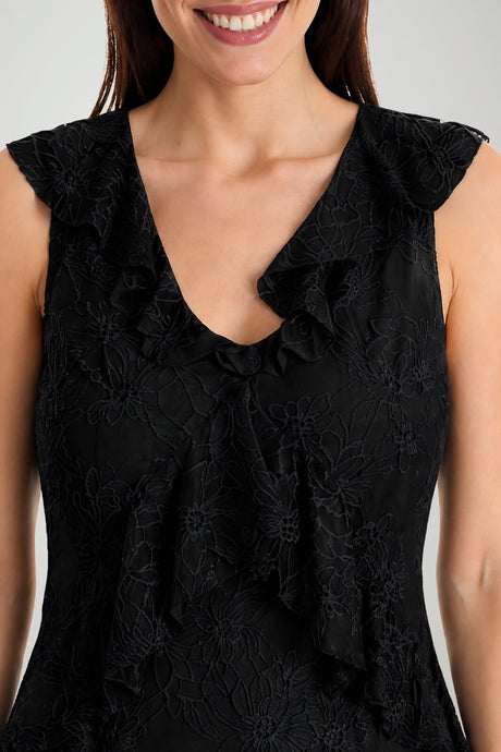 Guess Abito Donna smanicato in pizzo con rouches