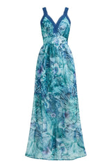 Guess Abito Donna stampa floreale con inserti in pizzo
