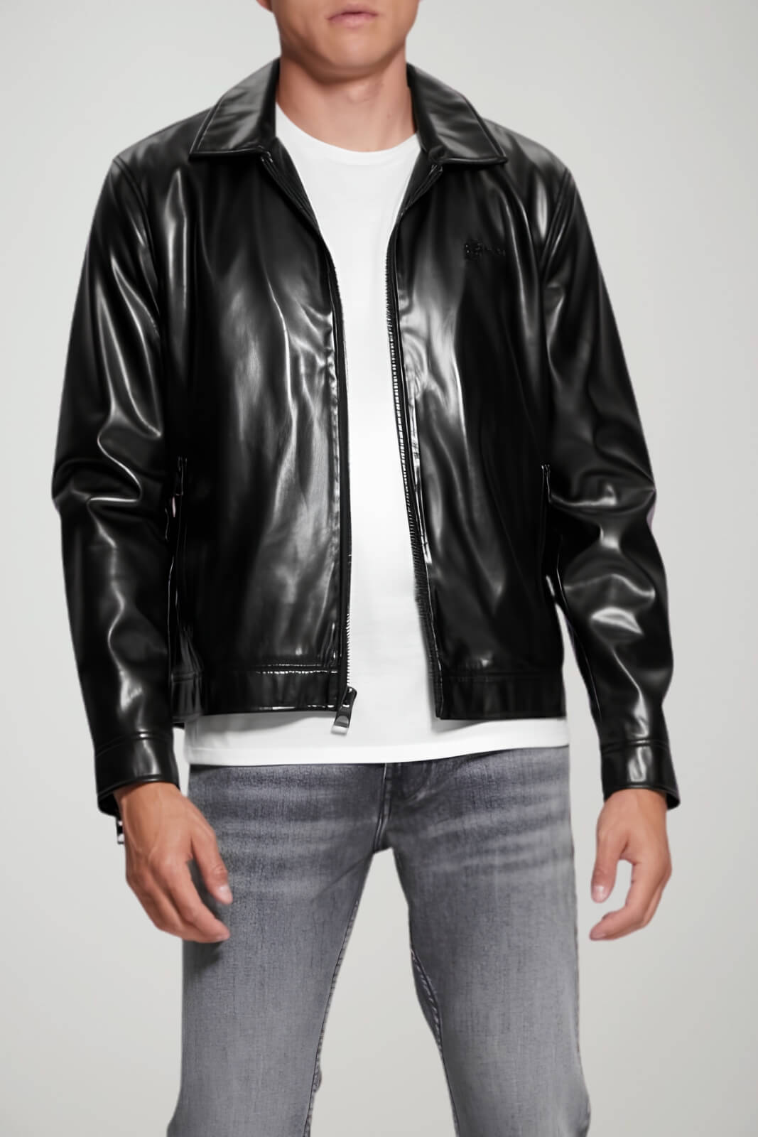 Guess Biker Uomo in ecopelle