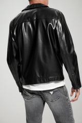 Guess Biker Uomo in ecopelle