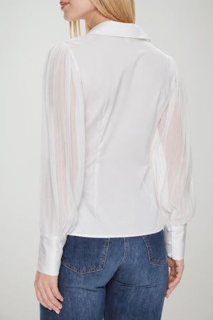 Guess Camicia Donna con maniche plissè
