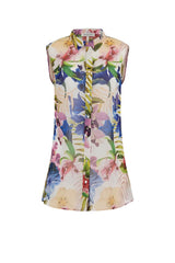 Guess Camicia Donna smanicata stampa floreale