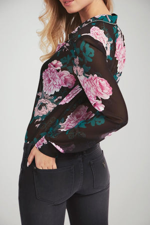 Guess Camicia Donna con strass al collo