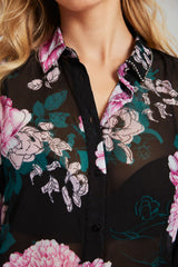 Guess Camicia Donna con strass al collo