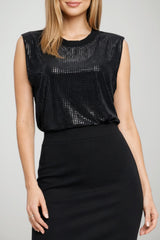 Guess Canotta Donna con paillettes