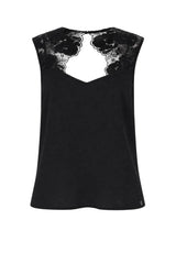 Guess Canotta Donna in raso e pizzo