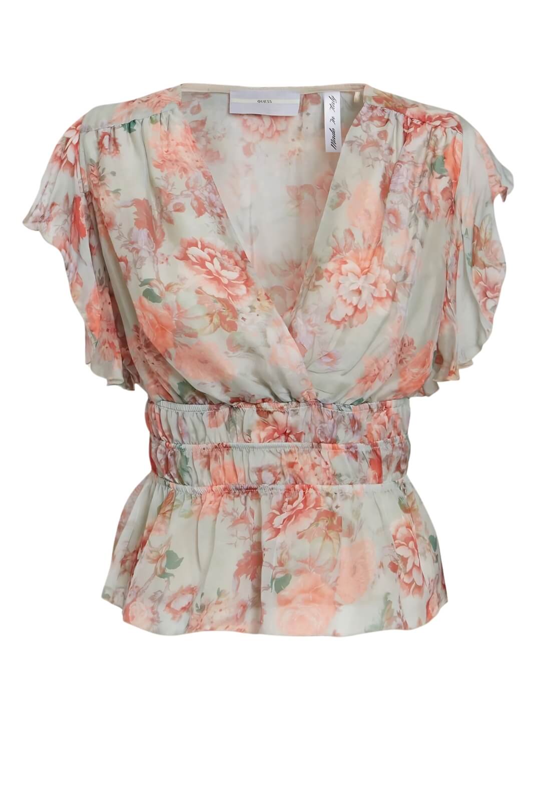 Guess Canotta Donna scollo a V stampa floreale