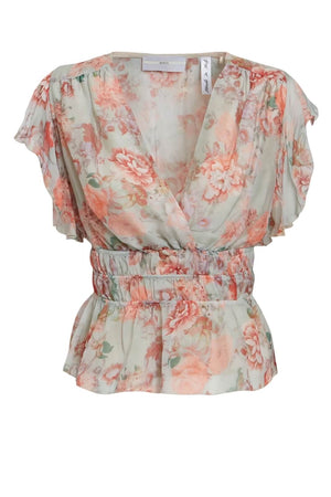 Guess Canotta Donna scollo a V stampa floreale