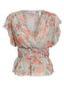 Guess Canotta Donna scollo a V stampa floreale