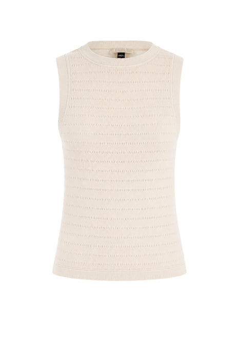 Guess Canotta Donna smanicata con placca logo