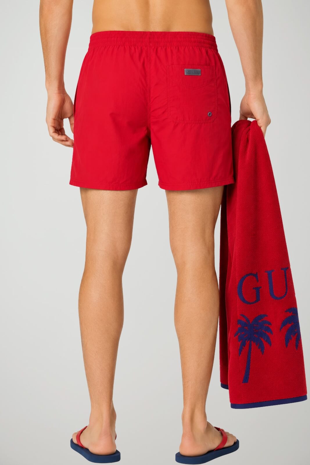 Guess Costume Uomo con Logo in gomma