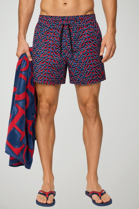 Guess Costume Uomo con Maxi Loghi