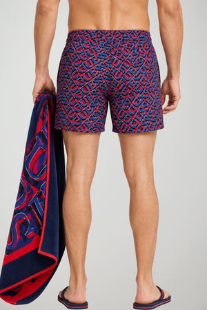 Guess Costume Uomo con Maxi Loghi
