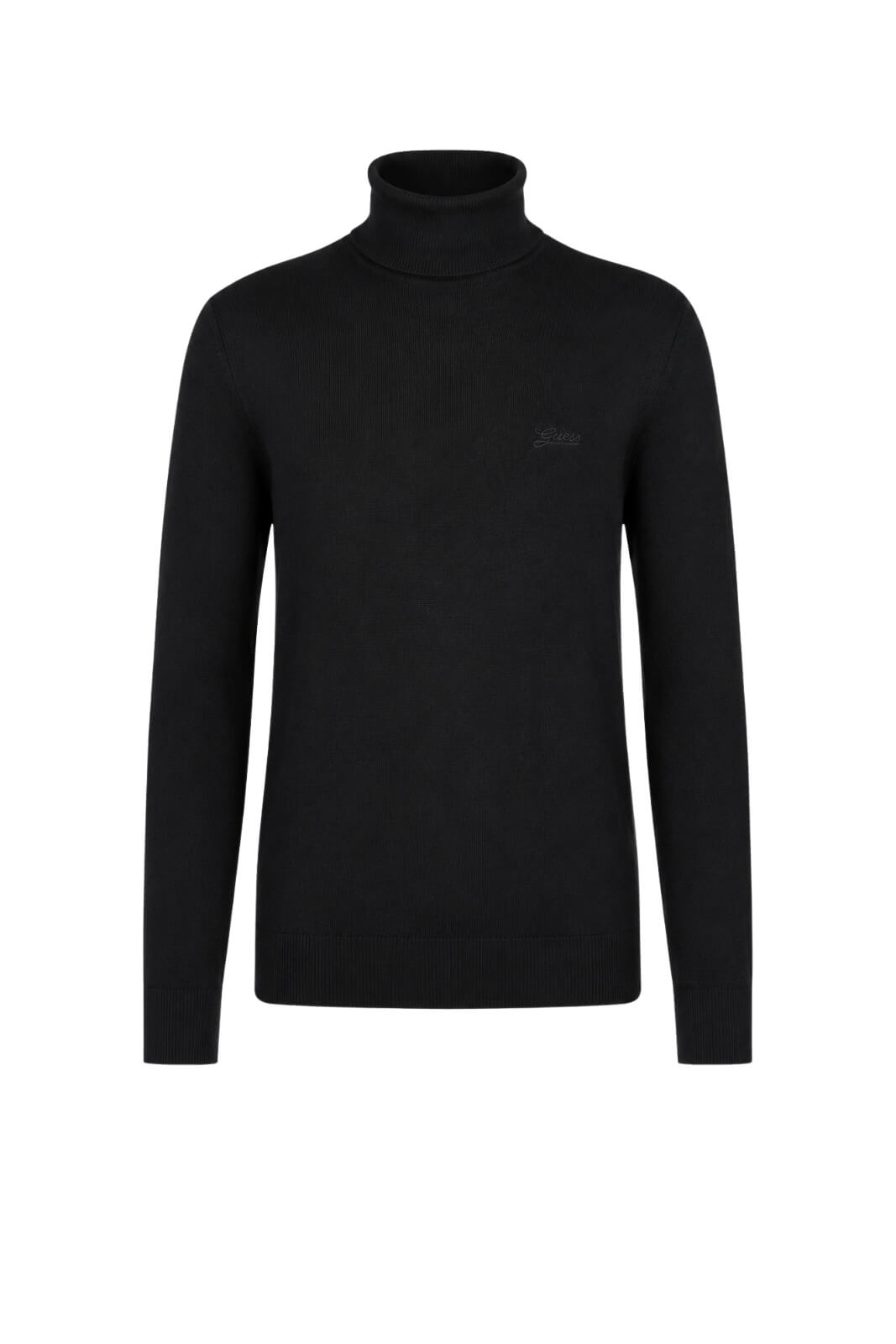 Guess Jersey de cuello alto para hombre con bordado de letras a juego