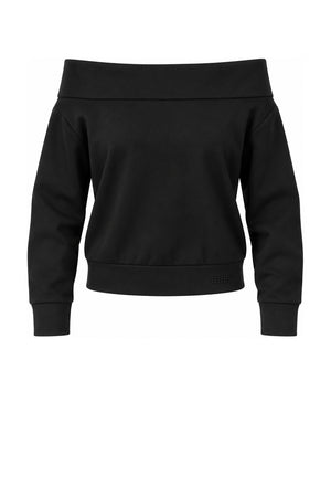 Guess Felpa Donna Tessuto Tecnico Scollo Bardot