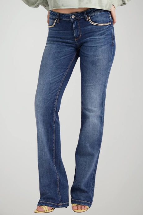 Guess Jeans Donna con catenine sulle tasche