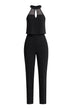 Guess Jumpsuit Donna con scollo americano ed inserto in mesh
