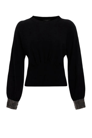Guess Maglia Donna arricciata con strass