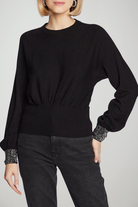 Guess Maglia Donna arricciata con strass