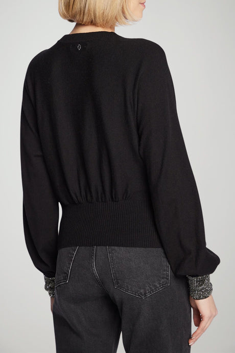 Guess Maglia Donna arricciata con strass