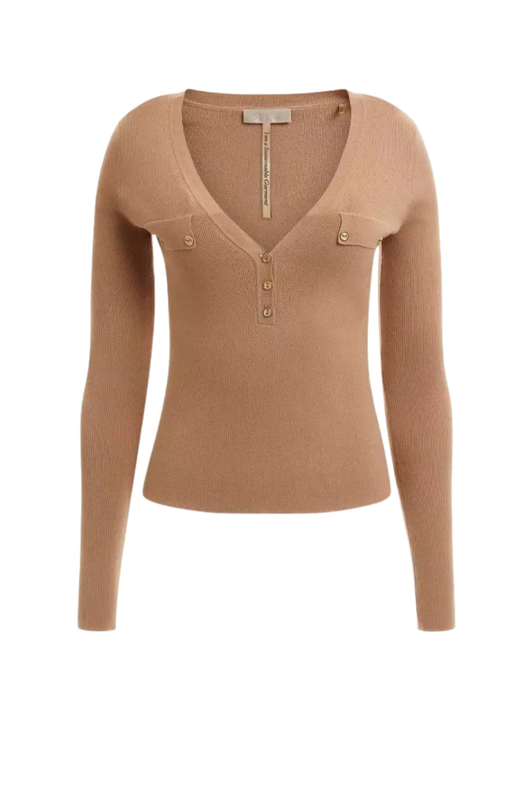 Guess Maglia Donna in viscosa con bottoni