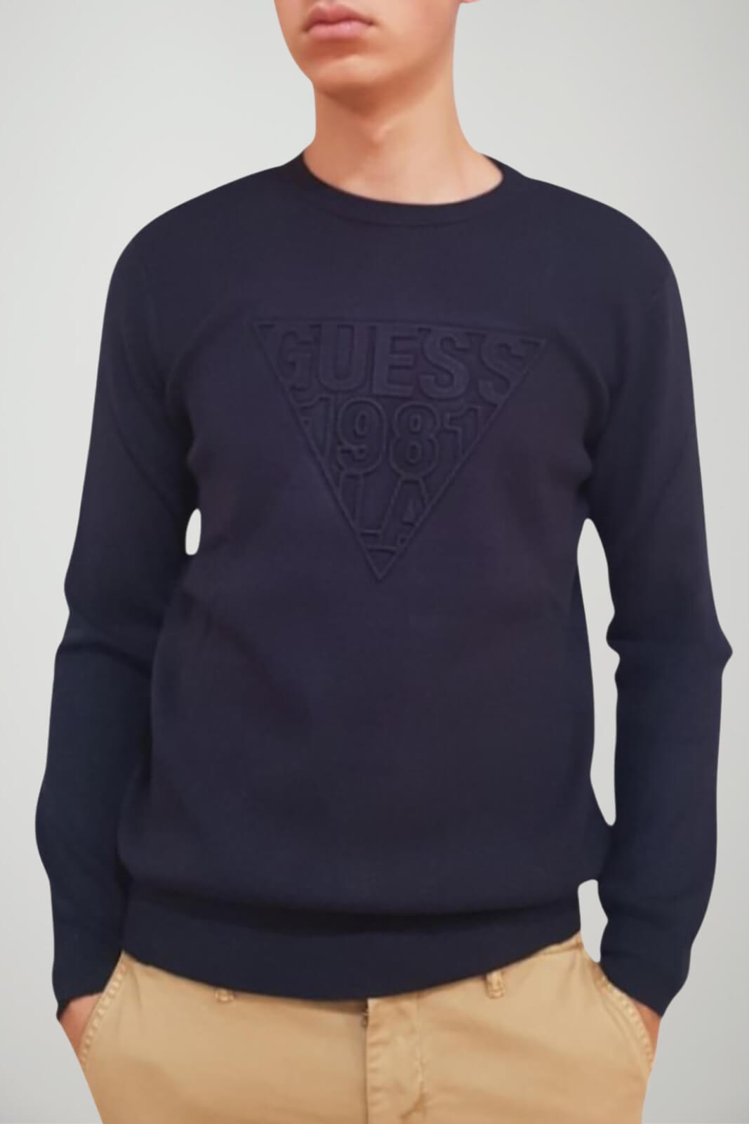 Guess Maglia Uomo con logo in 3D