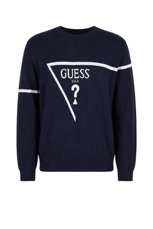Guess Maglia Uomo con logo jacquard