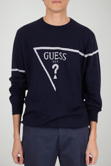 Guess Maglia Uomo con logo jacquard