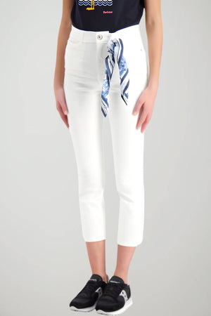 Guess Pantaloni Donna capri con fusciacca