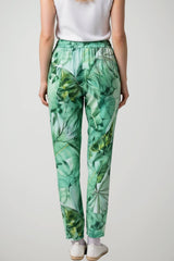 Guess Pantaloni Donna jogger a stampa tropicale
