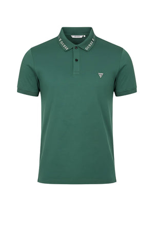 Guess Polo Uomo in cotone con lettering al collo