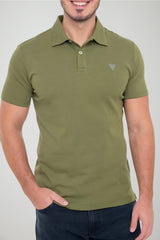 Guess Polo Uomo lettering in rilievo sul collo