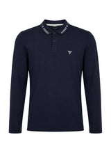 Guess Polo Uomo maniche lunghe con colletto logato