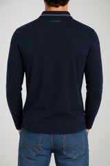Guess Polo Uomo maniche lunghe con colletto logato