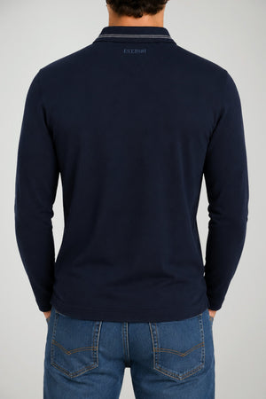 Guess Polo Uomo maniche lunghe con colletto logato