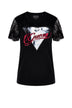 Guess T-shirt Donna con inserto in pizzo