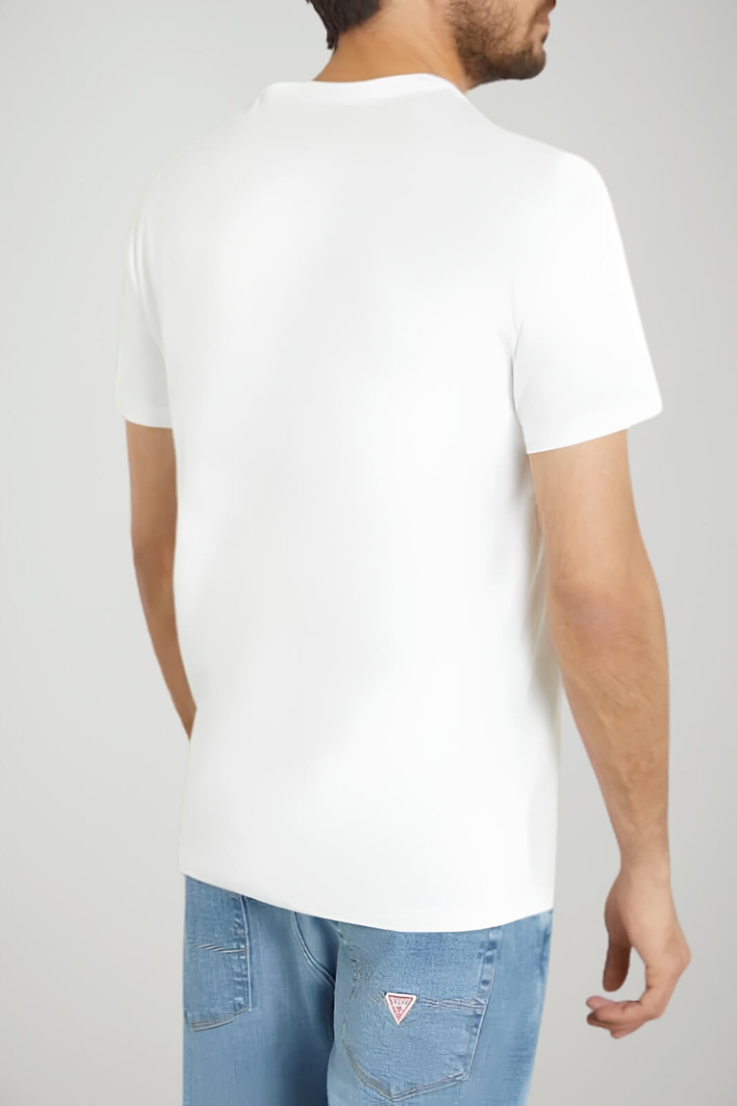 Guess T-shirt Uomo con logo centrale