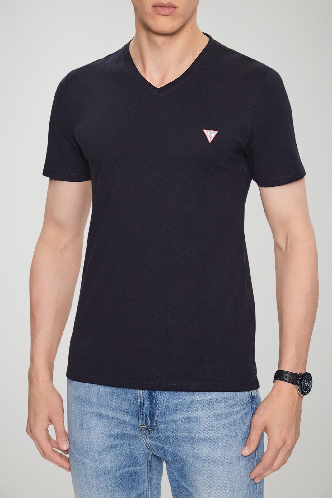 Guess T-shirt Uomo slim fit collo V
