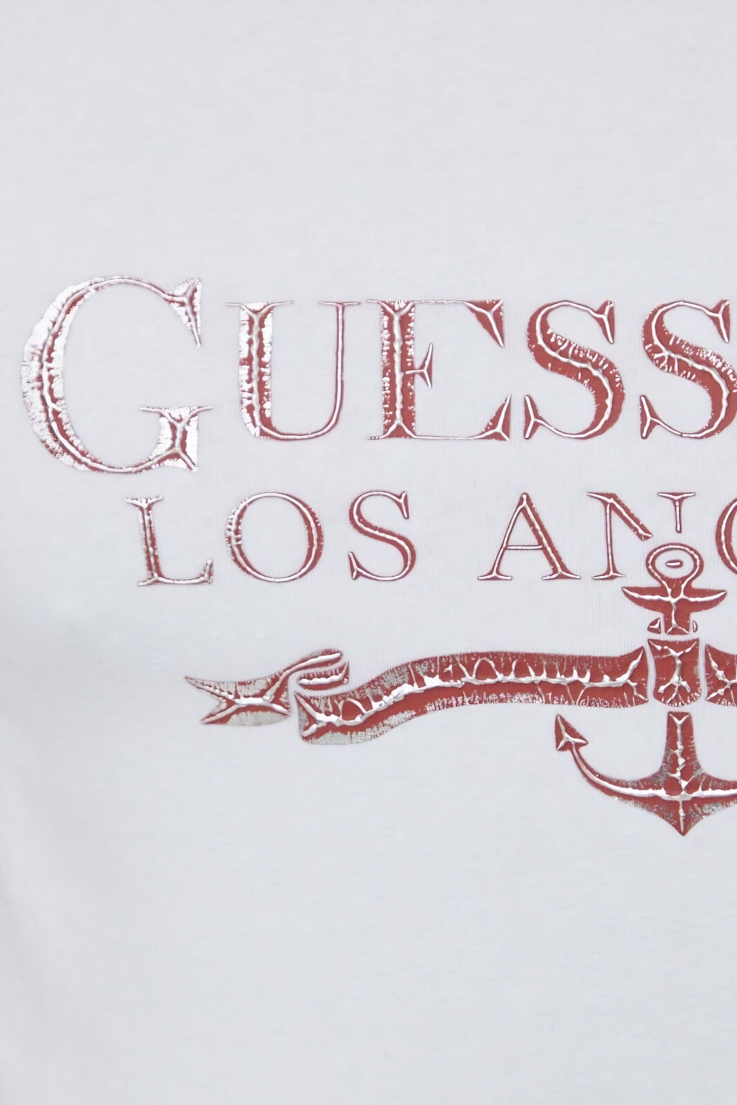 Guess T-shirt Uomo con stampa in rilievo
