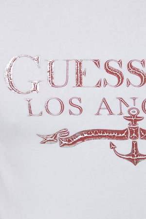 Guess T-shirt Uomo con stampa in rilievo