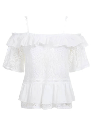 Guess Top Donna in pizzo con spalline