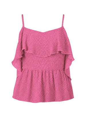 Guess Top Donna a pois con volant