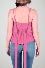 Guess Top Donna a pois con volant
