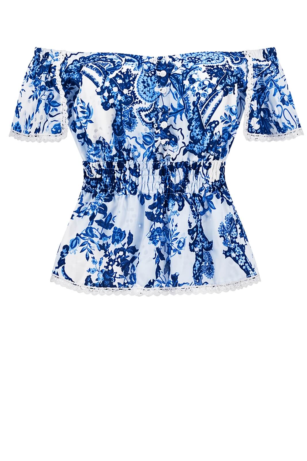 Guess Top Donna traforato stampa all over